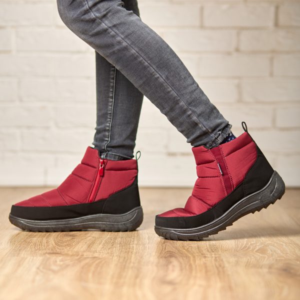 Ghete de iarna dama "Tellus" 34-59, Bordo - imagine 3