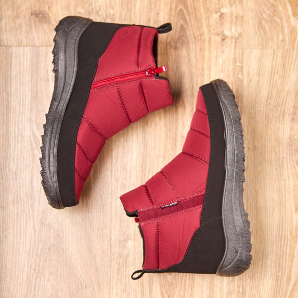 Ghete de iarna dama "Tellus" 34-59, Bordo - imagine 4