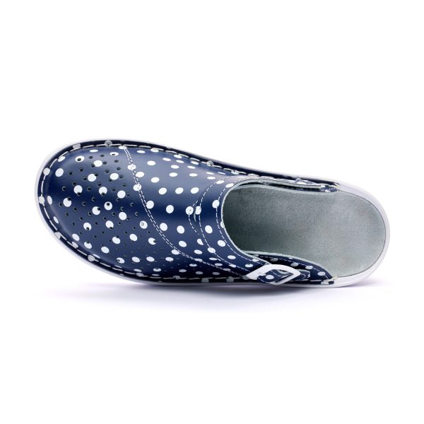 Saboti medicali piele dama Medibut  09L, Albastru inchis - imagine 7