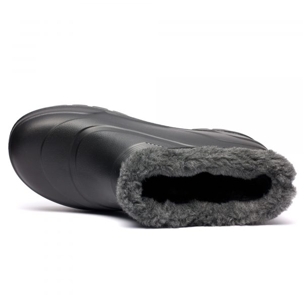 Galosi imblaniti barbati B-116, Negru - imagine 7