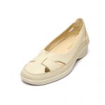 Pantofi piele dama 02-19, Bej - imagine 7