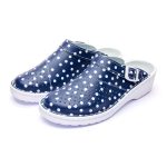 Saboti medicali piele dama Medibut  09L, Albastru inchis - imagine 3