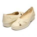 Pantofi piele dama 02-19, Bej - imagine 2