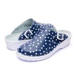 Saboti medicali piele dama Medibut  09L, Albastru inchis - imagine 2