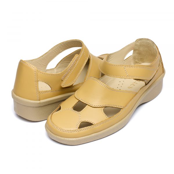 Sandale piele dama 02-18, Maro - imagine 2