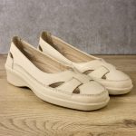 Pantofi piele dama 02-19, Bej