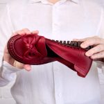 Pantofi piele dama W043221, Bordo - imagine 5