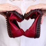 Pantofi piele dama W043221, Bordo - imagine 4