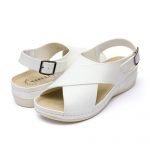 Sandale dama "Tellus" 25-60, Alb - imagine 2
