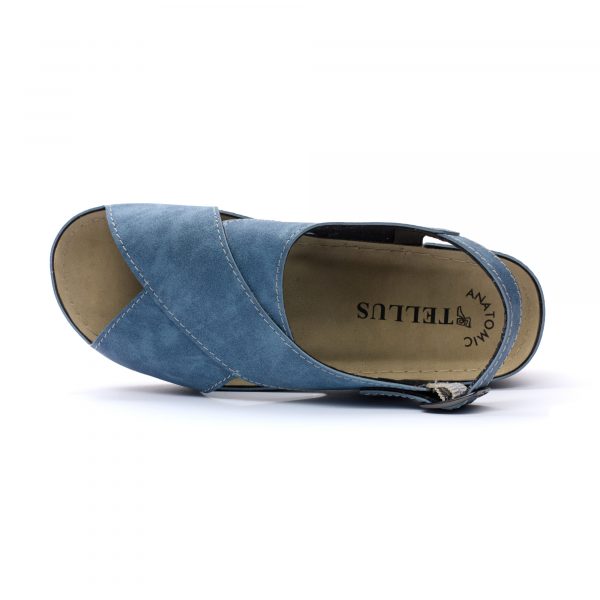 Sandale dama "Tellus" 25-60, Denim - imagine 7
