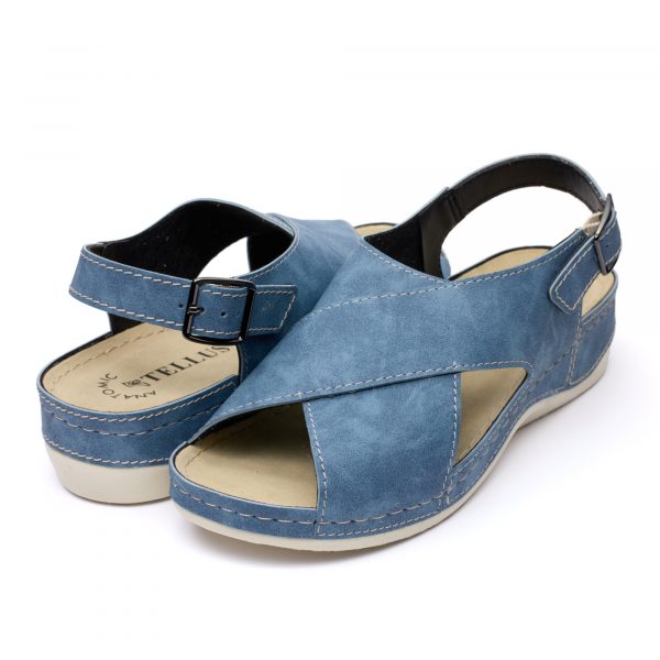 Sandale dama "Tellus" 25-60, Denim - imagine 2