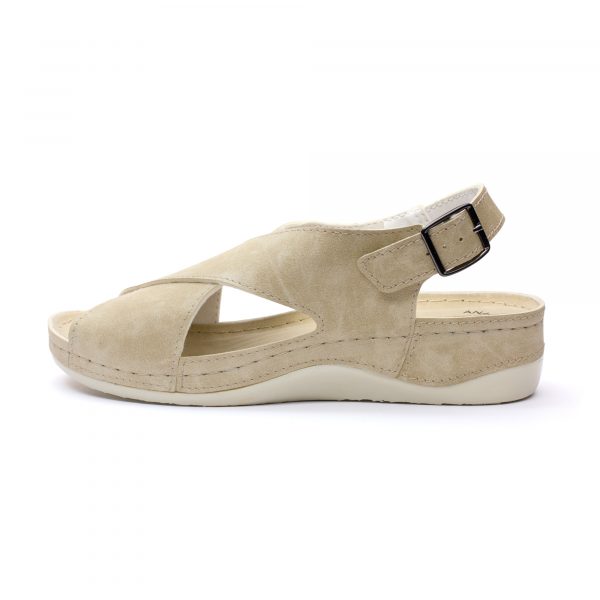 Sandale dama "Tellus" 25-60, Bej - imagine 4