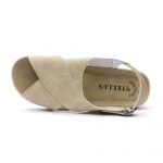 Sandale dama "Tellus" 25-60, Bej - imagine 7