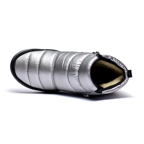 Ghete de iarna dama "Tellus" 34-59, Argintiu stralucire - imagine 7