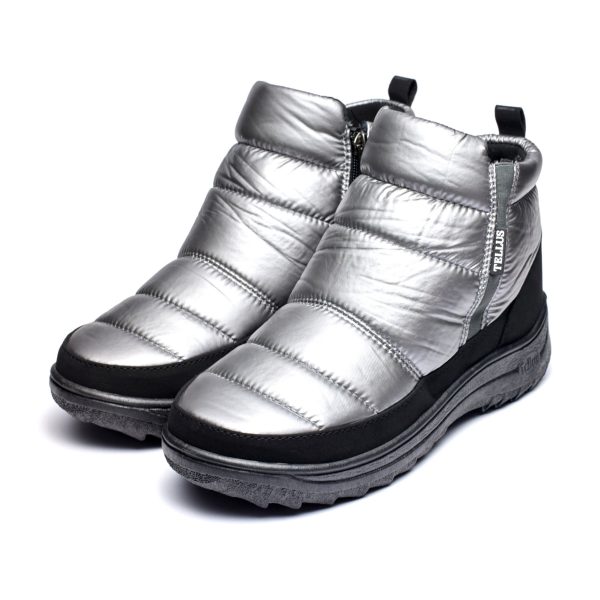 Ghete de iarna dama "Tellus" 34-59, Argintiu stralucire - imagine 3