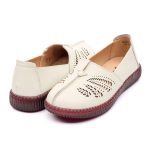 Pantofi piele dama  W043211, Bej deschis - imagine 3