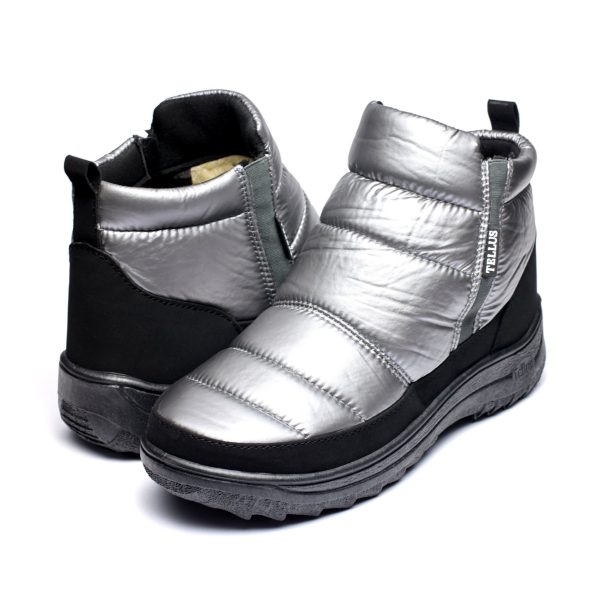 Ghete de iarna dama "Tellus" 34-59, Argintiu stralucire - imagine 2