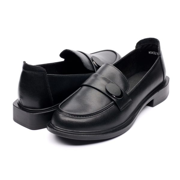 Pantofi piele dama W043215, Negru - imagine 3