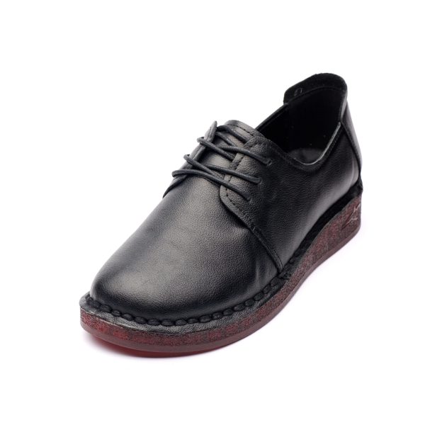 Pantofi piele dama W043207, Negru - imagine 5