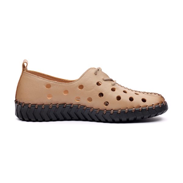 Pantofi piele dama W043214, Bej - imagine 6