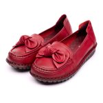 Pantofi piele dama W043221, Bordo - imagine 2