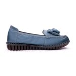 Pantofi piele dama W043221, Albastru - imagine 9