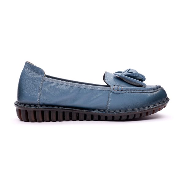 12 (2) Pantofi piele dama W043221, Albastru - imagine 9