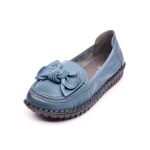 Pantofi piele dama W043221, Albastru - imagine 8