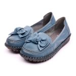 Pantofi piele dama W043221, Albastru - imagine 2