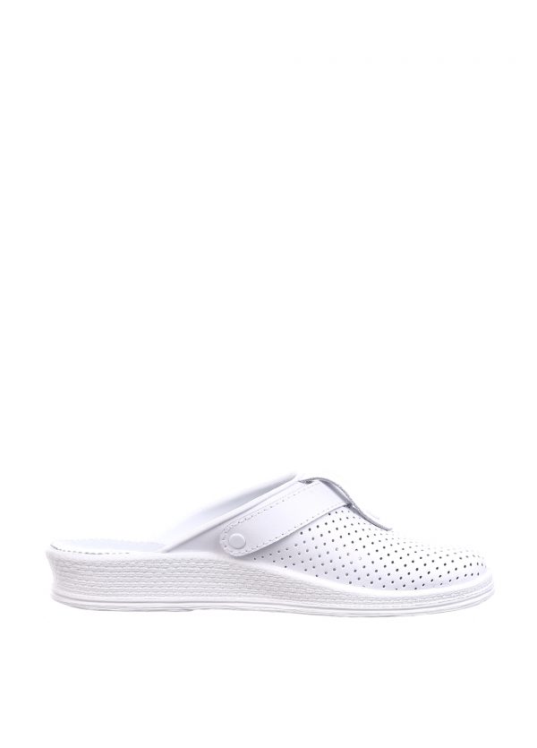 Saboti medicali piele Tellus 74-08/04/01, Alb - imagine 3