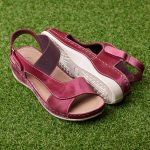 Sandale dama "Tellus" 25-24, Bordo
