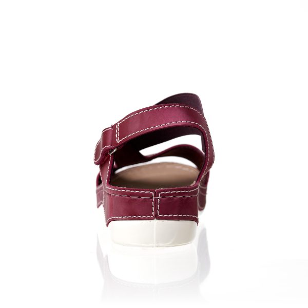 13 (4) Sandale dama "Tellus" 25-24, Bordo - imagine 6