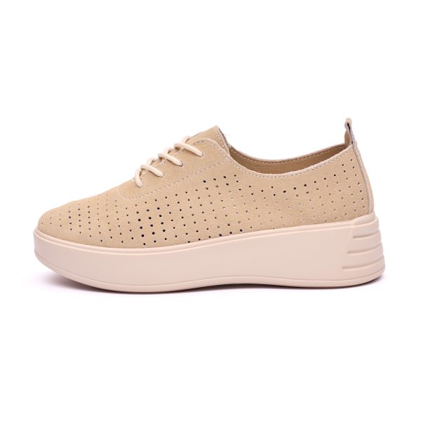 Pantofi piele dama 595003, Bej - imagine 4