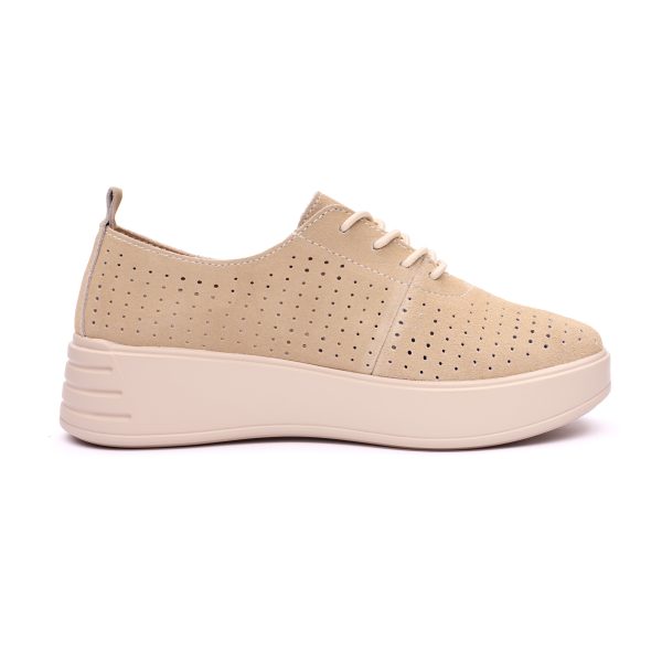 Pantofi piele dama 595003, Bej - imagine 6