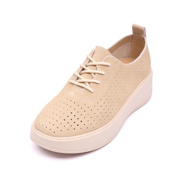 Pantofi piele dama 595003, Bej - imagine 5