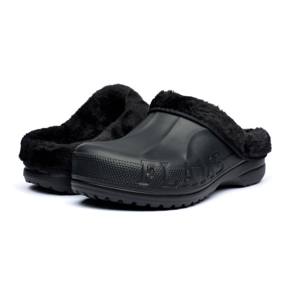 Saboti imbaniti barbati Flame A1002M, Negru - imagine 4