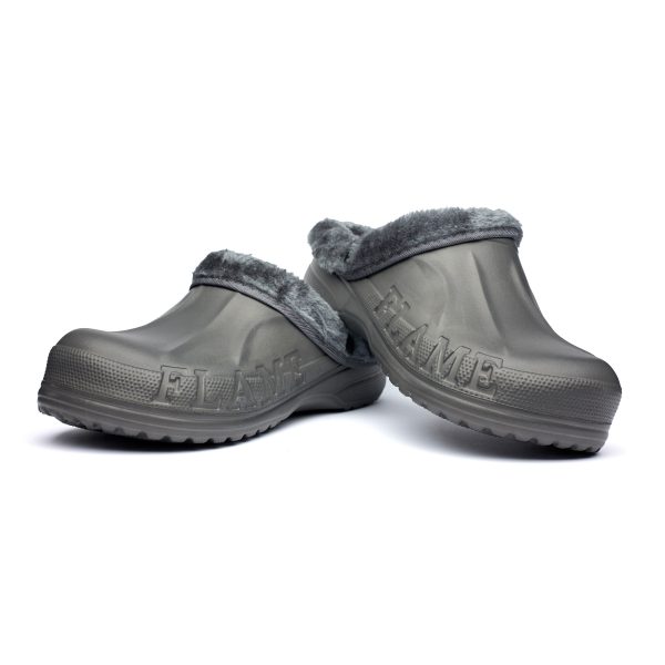 Saboti imbaniti barbati Flame A1002M, Gri - imagine 10