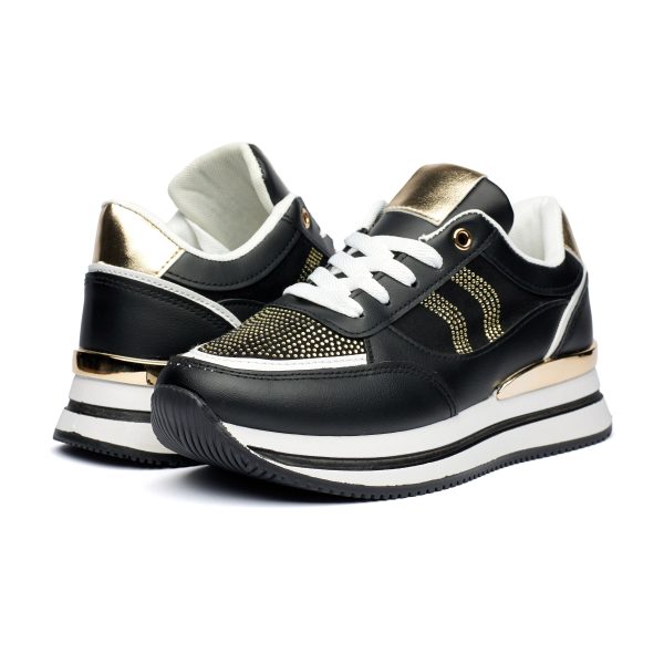 Pantofi sport dama 9137, Negru - imagine 3