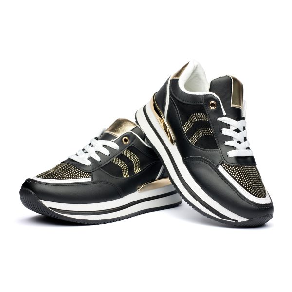 Pantofi sport dama 9137, Negru - imagine 4