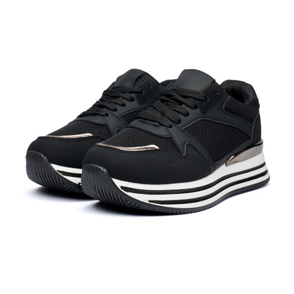 Pantofi sport dama 9150, Negru - imagine 2