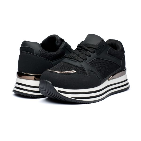 Pantofi sport dama 9150, Negru - imagine 3