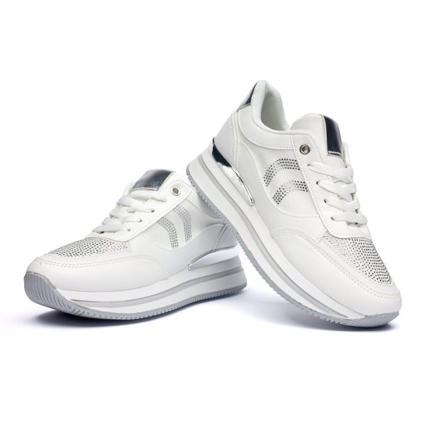 Pantofi sport dama 9137, Alb - imagine 4