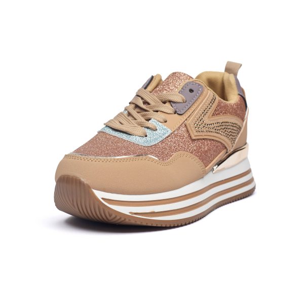 Pantofi sport dama 9139, Bej - imagine 6