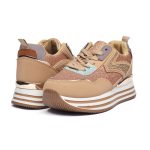 Pantofi sport dama 9139, Bej - imagine 3