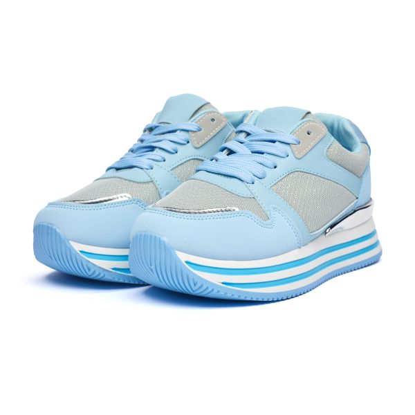 Pantofi sport dama 9150, Albastru - imagine 2