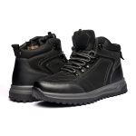 Ghete inmblaniti barbati W043163, Negru - imagine 3