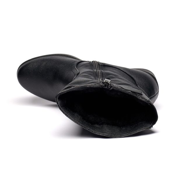 Cizme inblaniti dama Z2-26, Negru - imagine 9