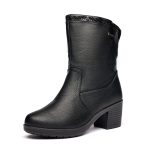 Cizme inblaniti dama Z2-26, Negru - imagine 5