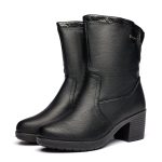 Cizme inblaniti dama Z2-26, Negru - imagine 2