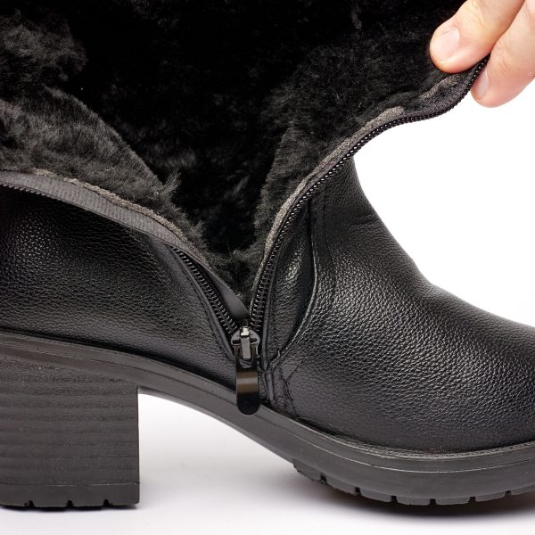 Cizme inblaniti dama Z2-26, Negru - imagine 7